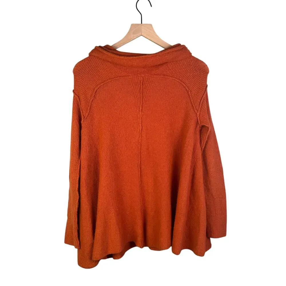 Free People Strawberry Fields Cowl Neck Women‎ Sweater Size Small Oversiz…